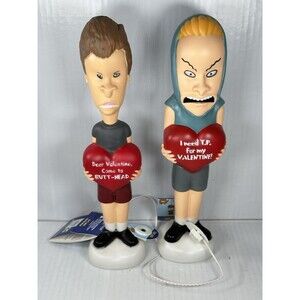 Beavis and Butt-Head Paired Set Valentines Day Lighted Blow Mold 2026 Gemmy 14"